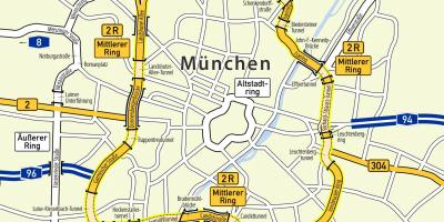 Munchen gyűrű térkép