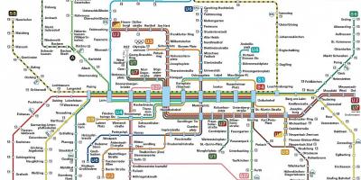 Munchen közlekedési térkép