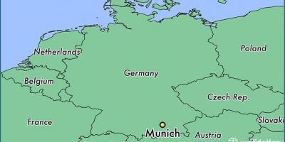 München, németország térképen