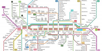 U-bahn münchen térkép