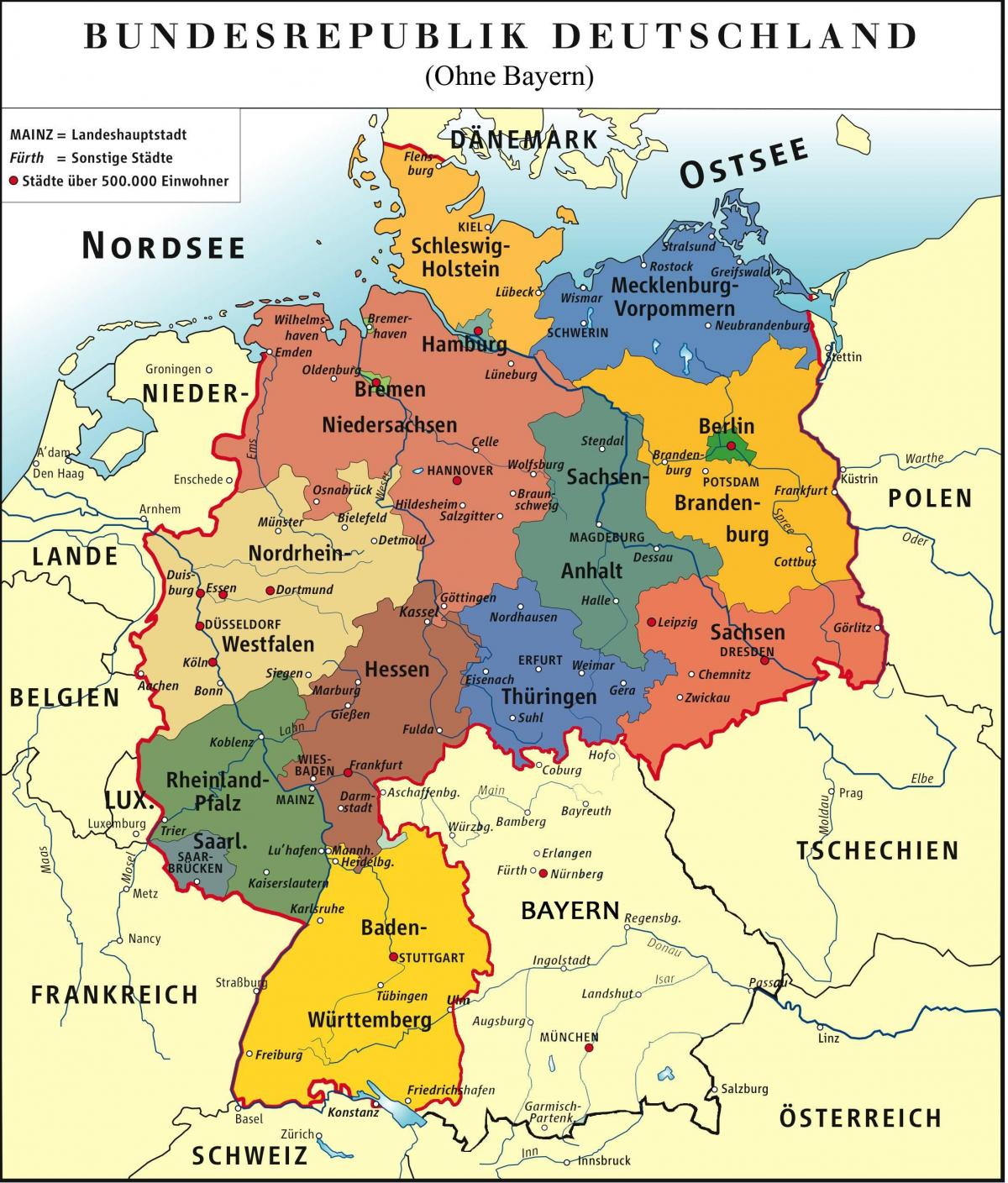 a bayern münchen térkép