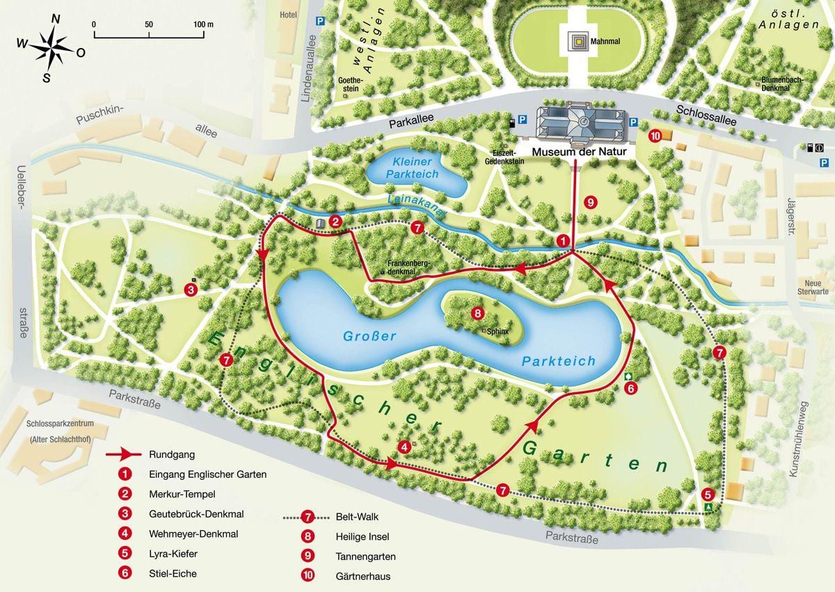Térkép englischer garten