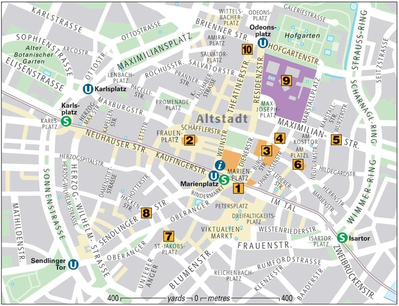Térkép münchen óváros