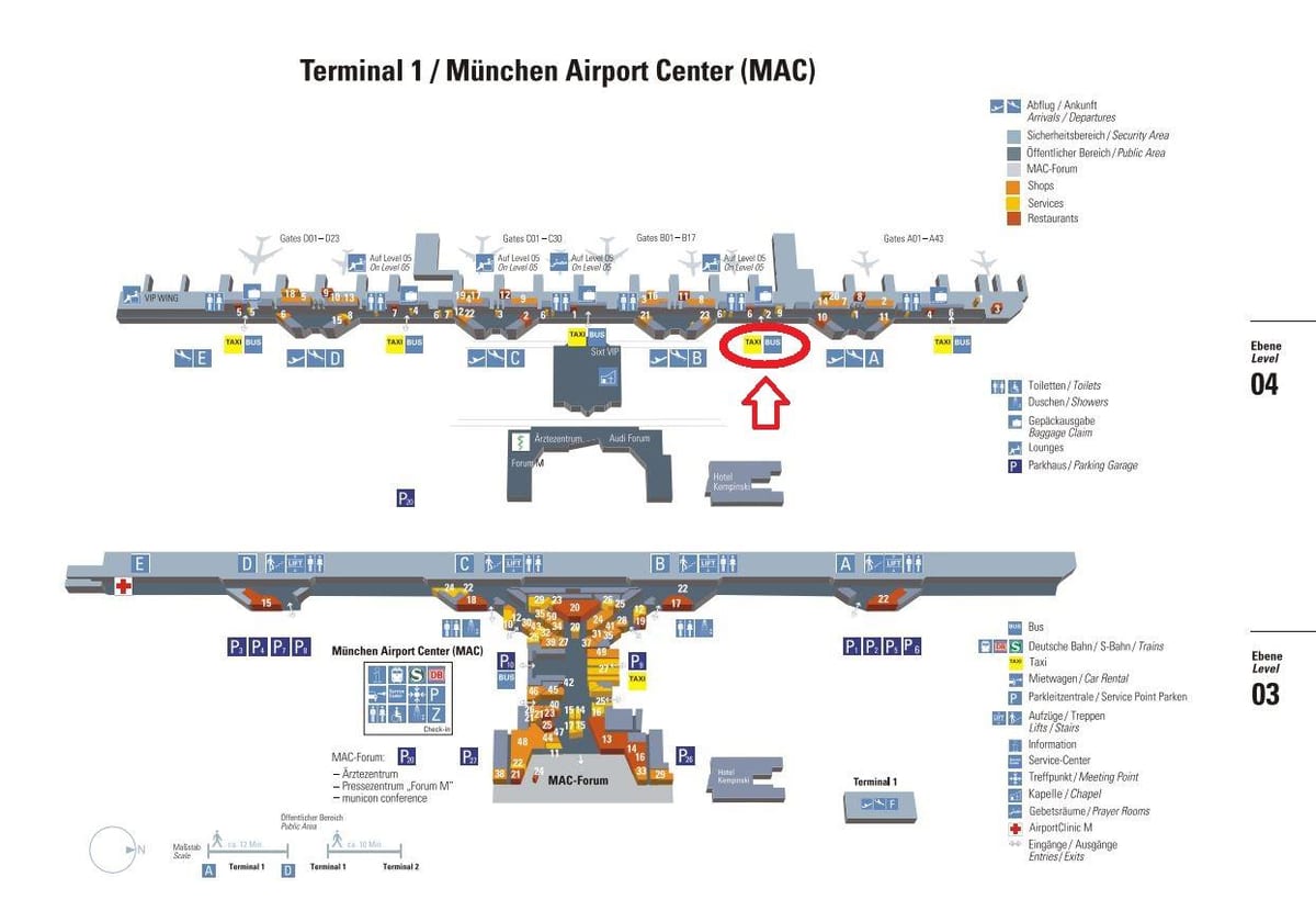 Térkép münchen repülőtéri terminál 1