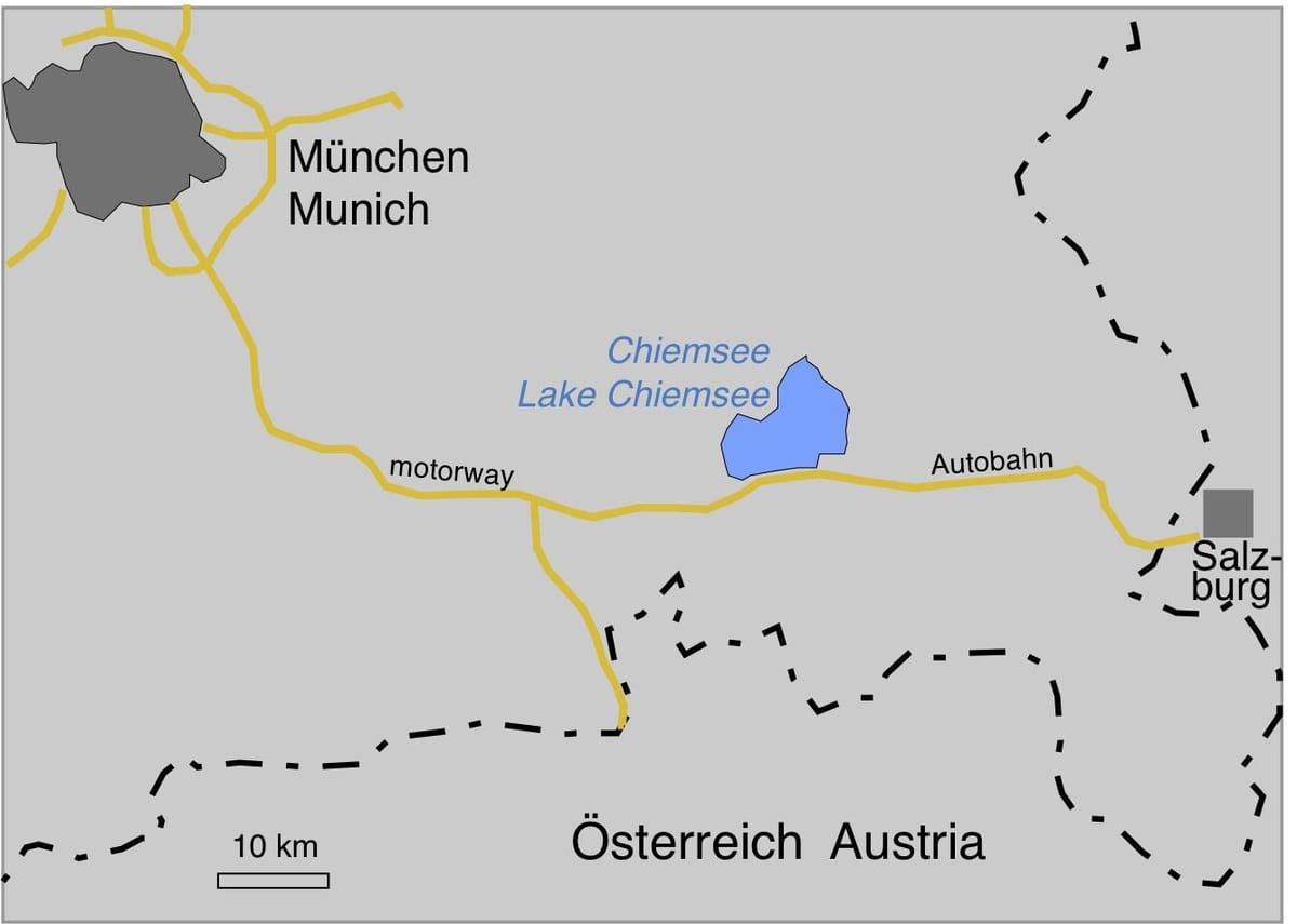 Térkép ofmunich tavak 
