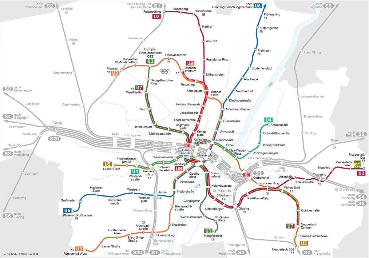 Térkép münchen u2
