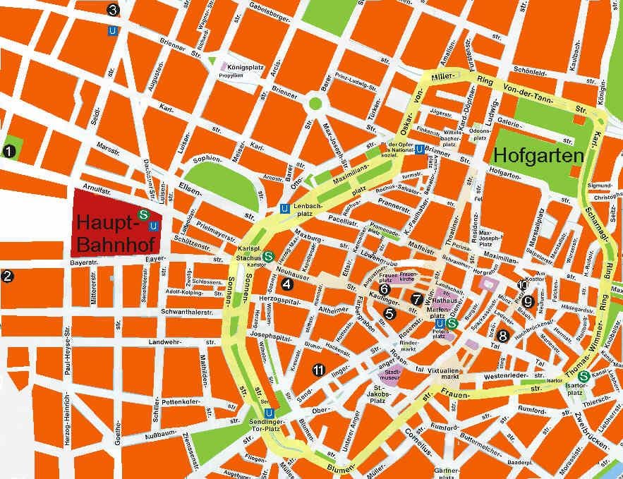Térkép müncheni sör termek