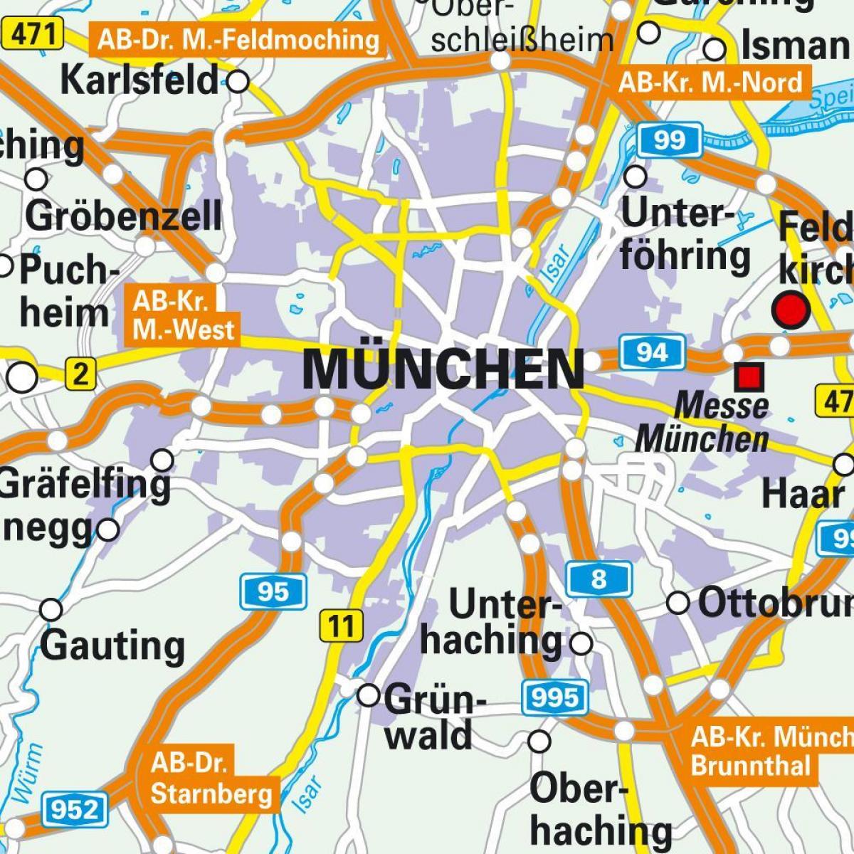 münchen belváros térkép