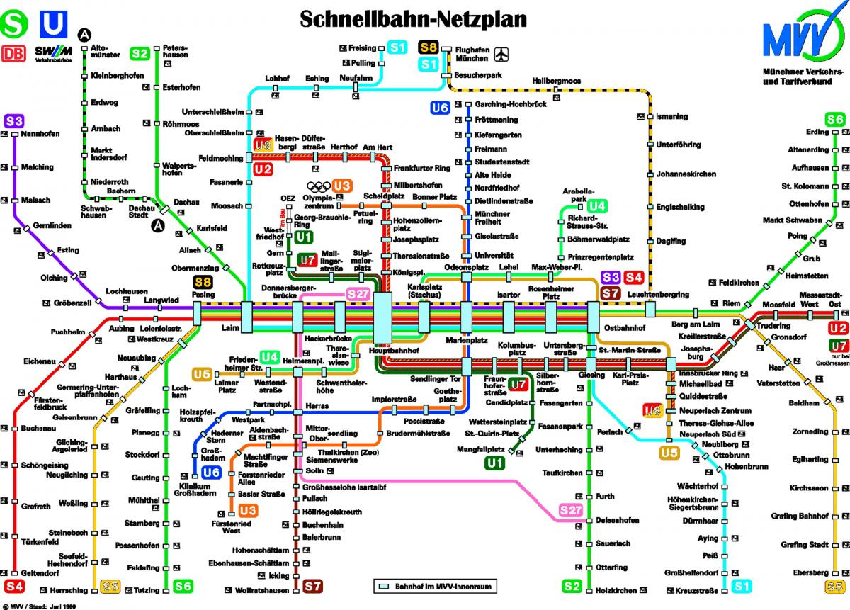 Térkép münchen metró