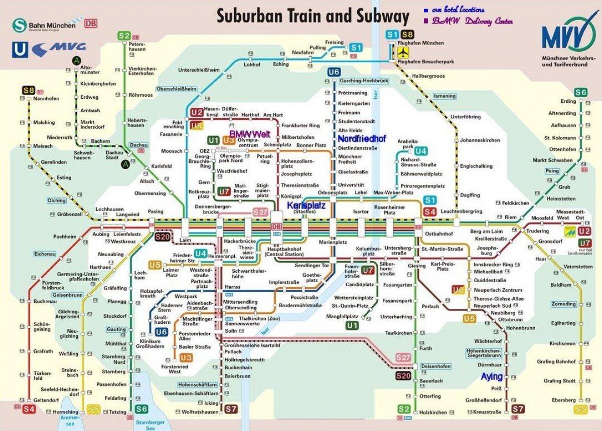 s-bahn münchen térkép