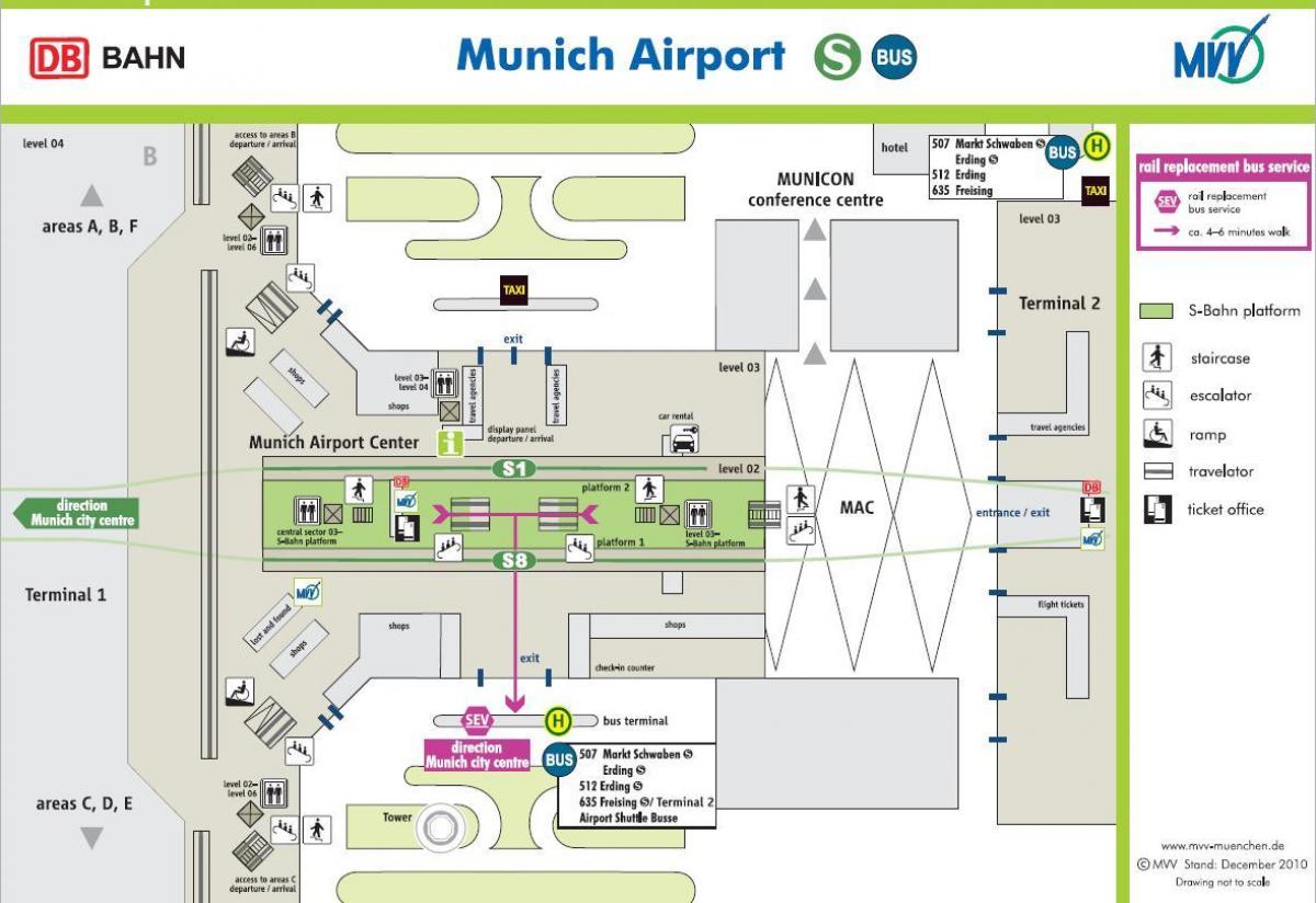 muc 2-es terminál térkép