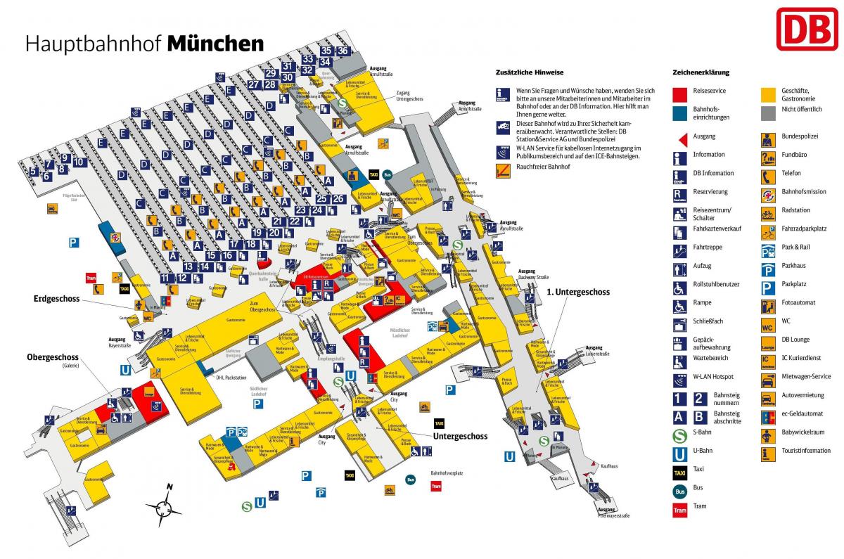 münchen hbf térkép