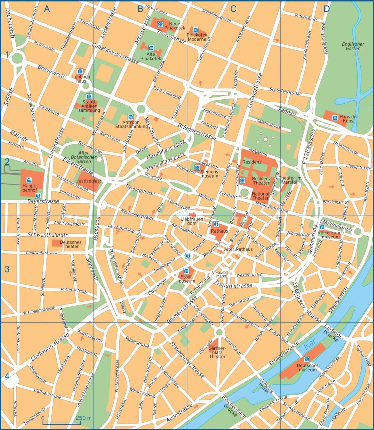 utca térkép münchen, németország