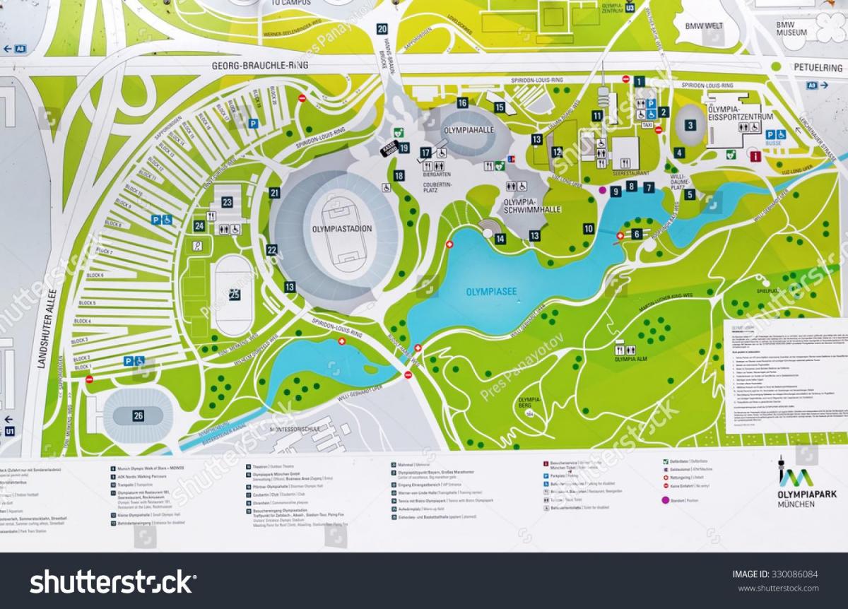 Térkép münchen olimpiai park