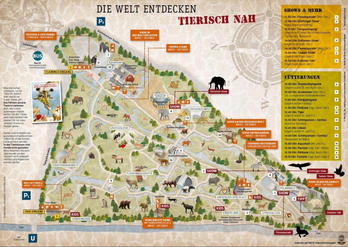 Térkép müncheni állatkert