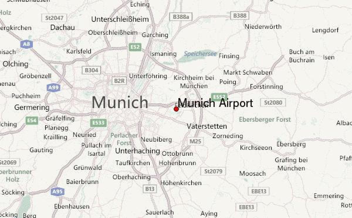 térkép münchen, valamint a környező terület