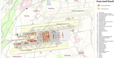 München repülőtéri terminál térkép