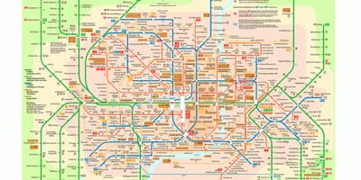 München közlekedési térkép