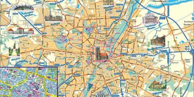 Város térkép münchen, németország
