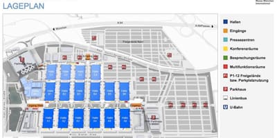 Messe münchen térkép