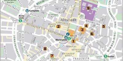 Térkép münchen óváros