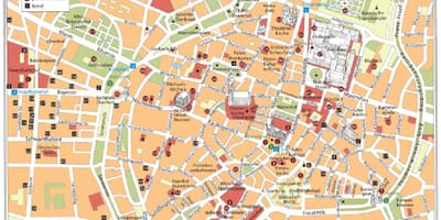 München séta térkép