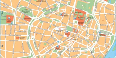 Utca térkép münchen, németország