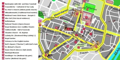 München utazás térkép