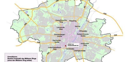 Térkép münchen zöld zóna