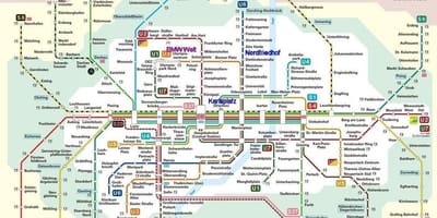 Muenchen s-bahn térkép