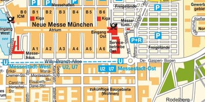 München ost pályaudvar térkép