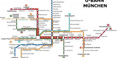 Ubahn térkép münchen